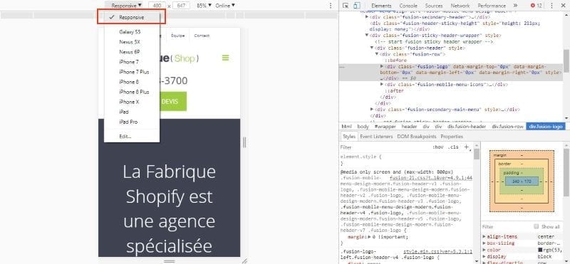 Site mobile