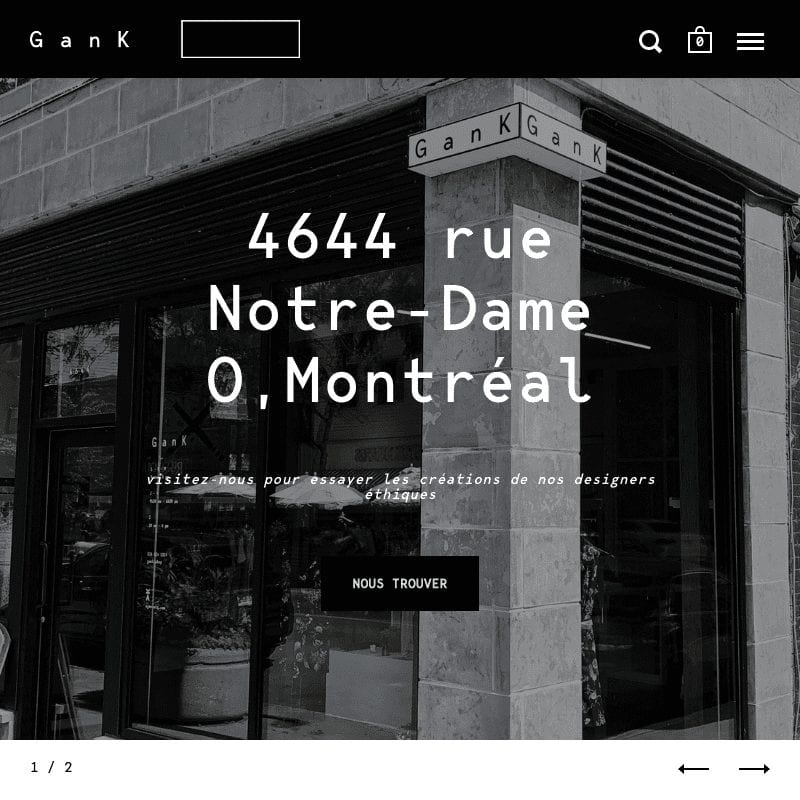 Experts de boutiques Shopify - La Fabrique Shopify Montréal gank.shop custom