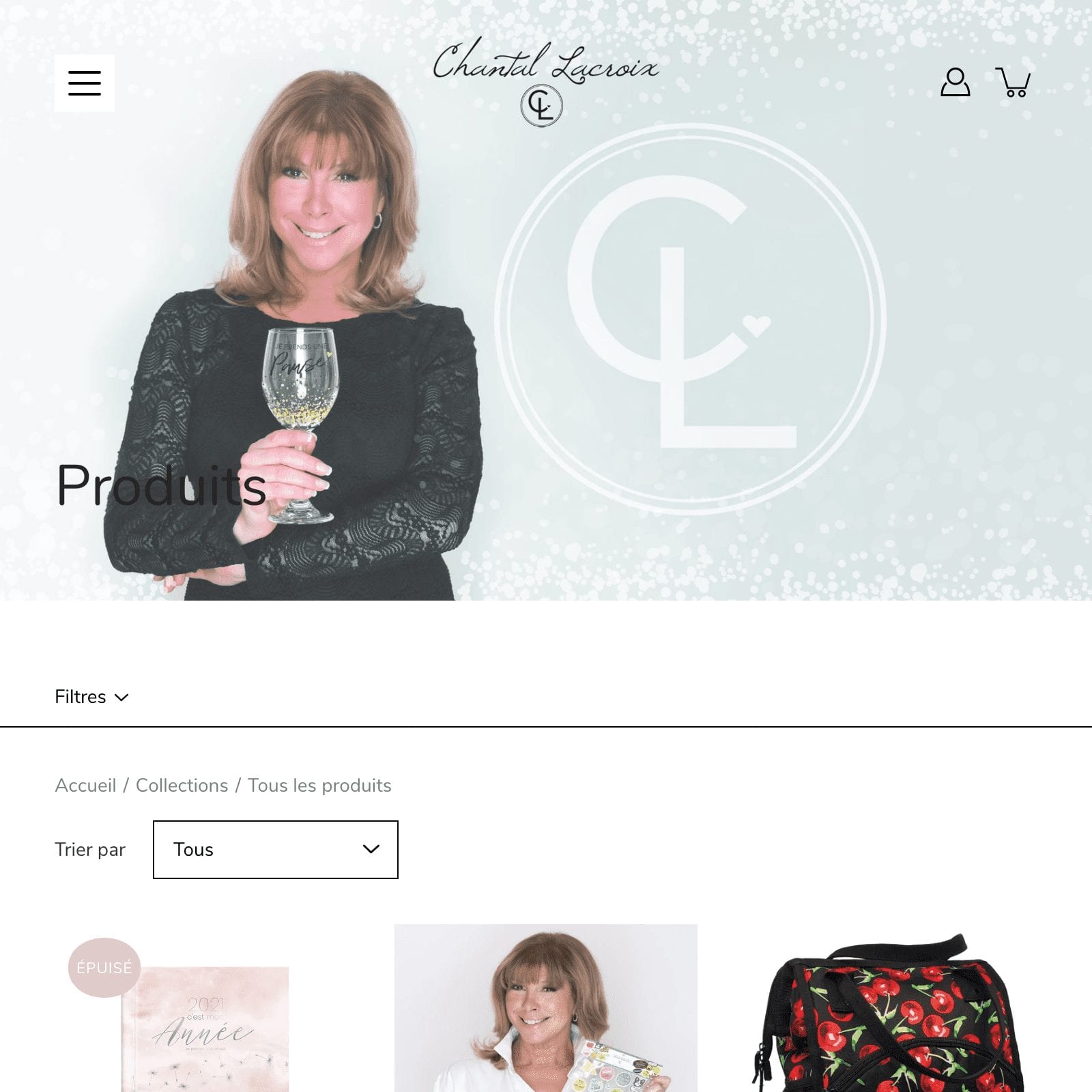 Experts de boutiques Shopify - La Fabrique Shopify Montréal chantallacroix.com collections all