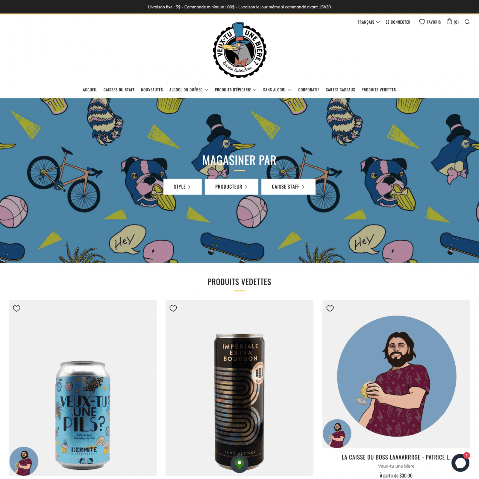 Experts de boutiques Shopify - La Fabrique Shopify Montréal boutique.veuxtuunebiere.com e1617656815522