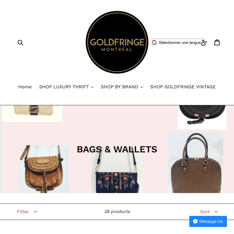 Experts de boutiques Shopify - La Fabrique Shopify Montréal www.goldfringe.com collections bags wallets e1630072113842