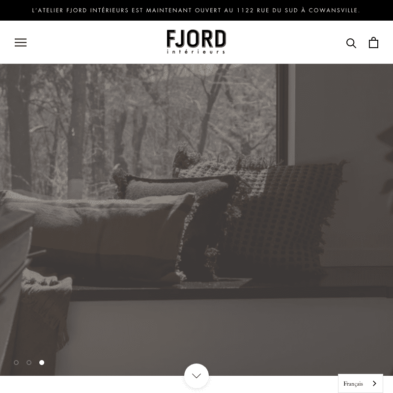 Experts de boutiques Shopify - La Fabrique Shopify Montréal www.fjordinterieurs.ca custom