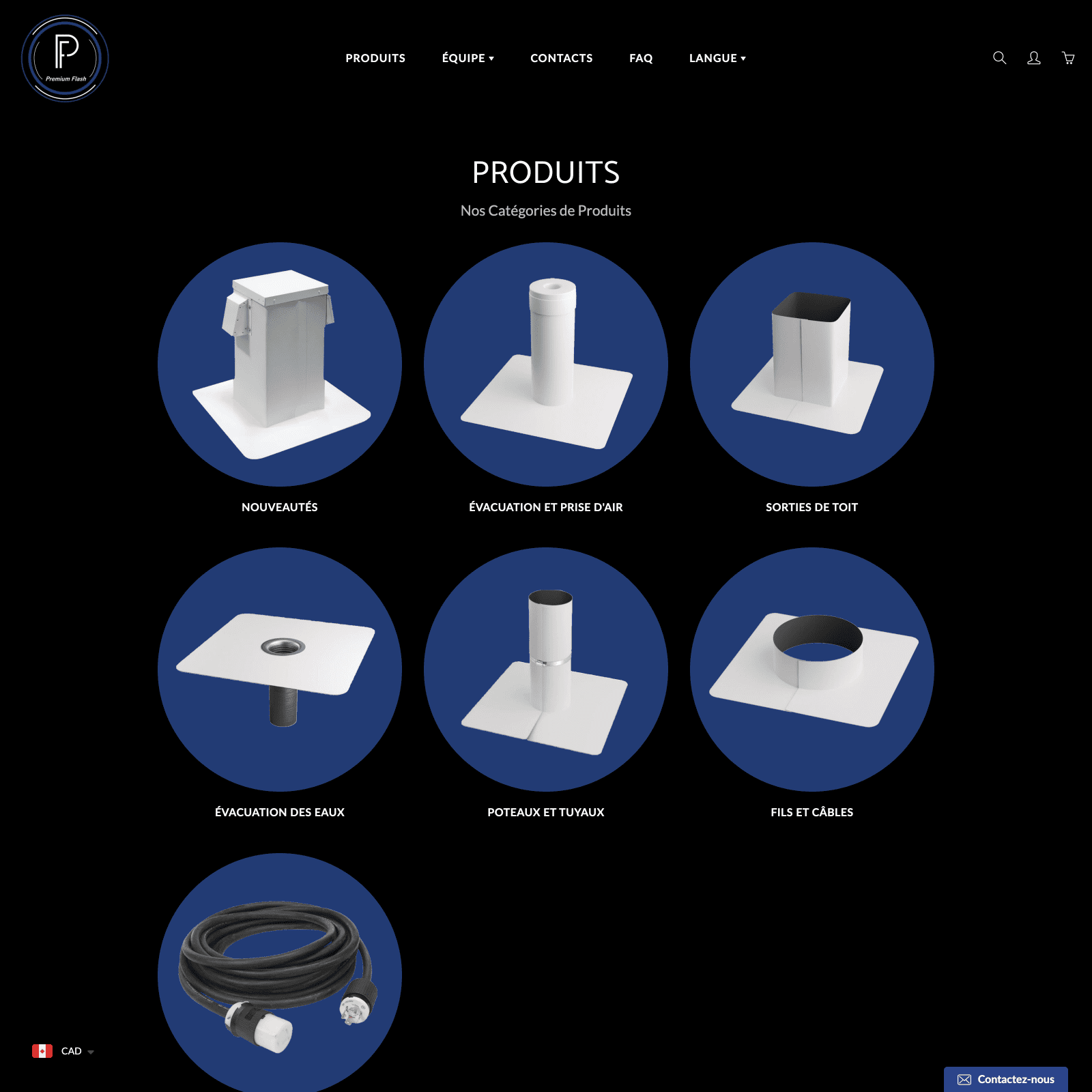 Experts de boutiques Shopify - La Fabrique Shopify Montréal premiumflash.com pages produits e1647721465573