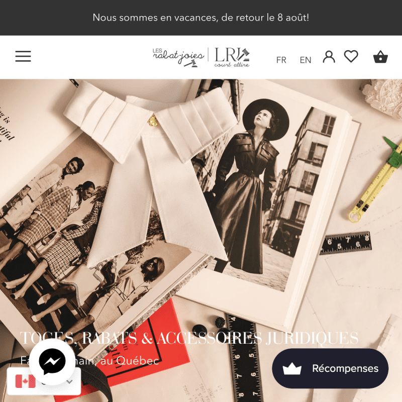 Experts de boutiques Shopify - La Fabrique Shopify Montréal lesrabatjoies.com e1660144001288