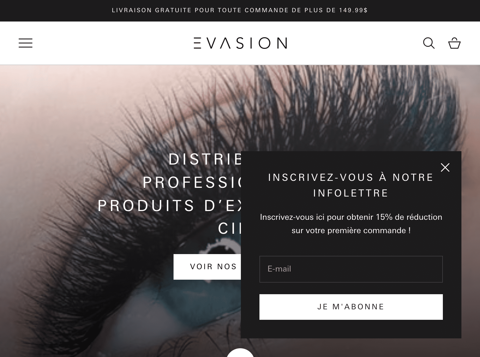 Experts de boutiques Shopify - La Fabrique Shopify Montréal www.evasionprofessional.com