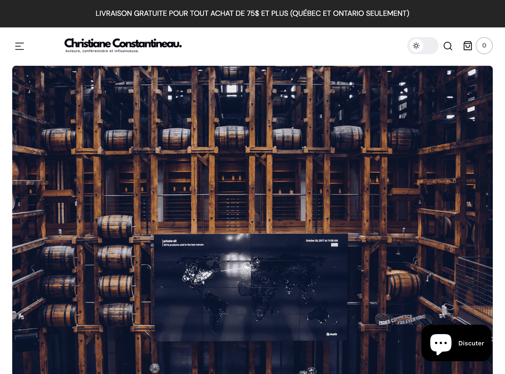 Experts de boutiques Shopify - La Fabrique Shopify Montréal christianeconstantineau.com