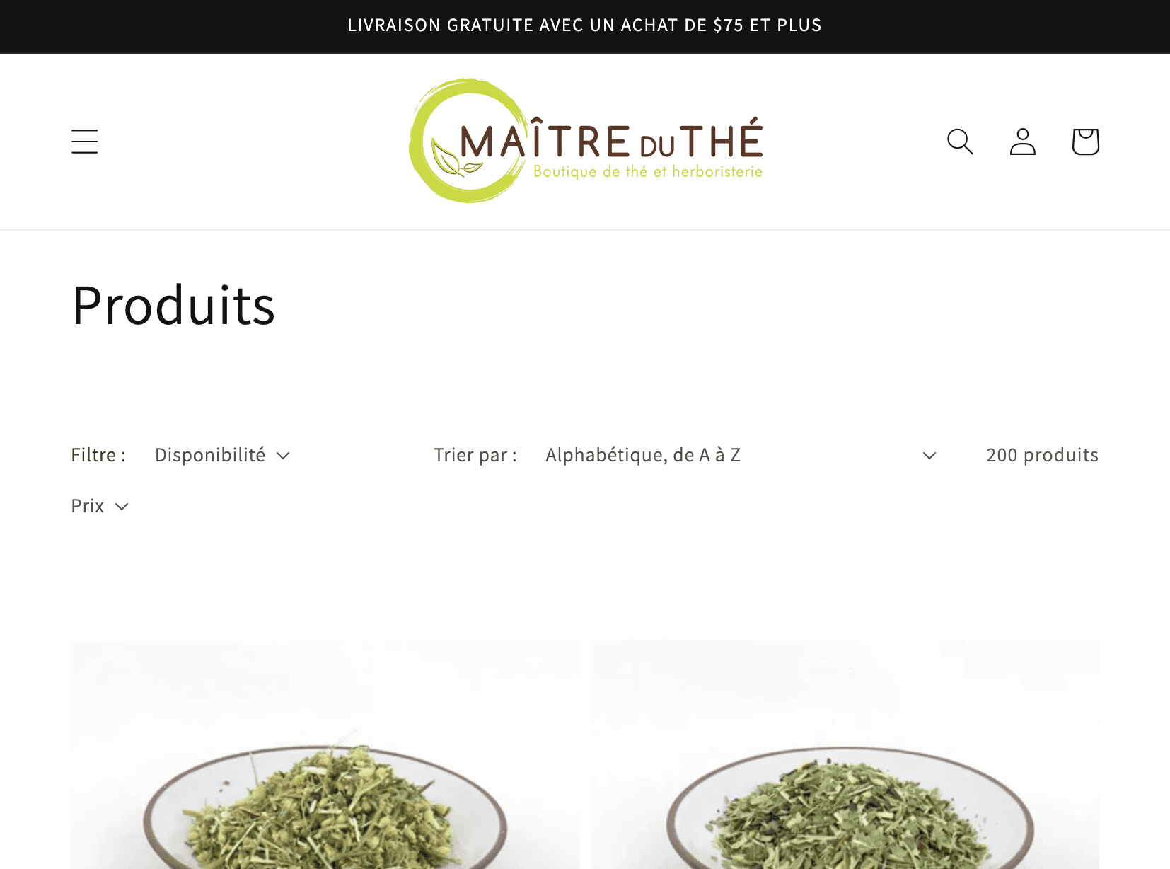 Experts de boutiques Shopify - La Fabrique Shopify Montréal maitreduthe.com collections all