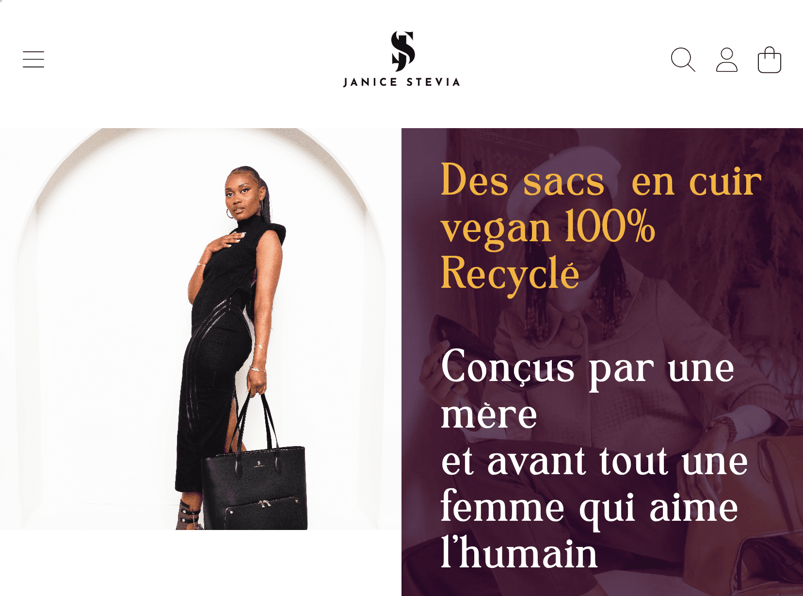 Experts de boutiques Shopify - La Fabrique Shopify Montréal janicesteviadesign.com