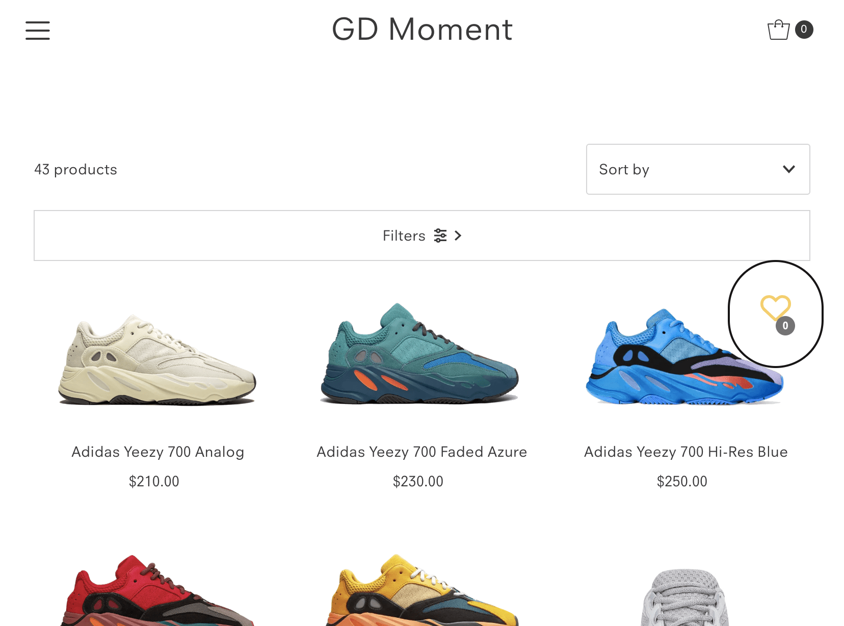 Experts de boutiques Shopify - La Fabrique Shopify Montréal gdmoment.ca collections all