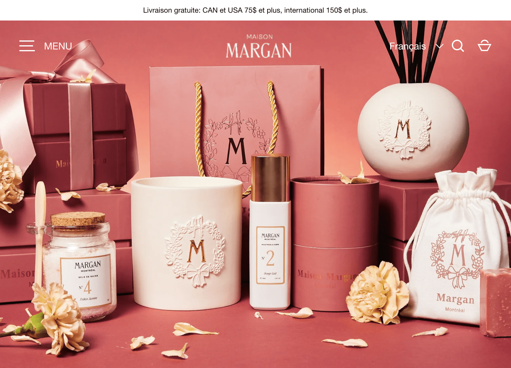 Experts de boutiques Shopify - La Fabrique Shopify Montréal maisonmargan.com